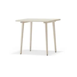 Table à manger Miss Tailor 82x82x73 cm, bouleau laqué mat clair-82x82 cm