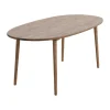 Table à manger Miss Tailor, Chêne naturel huilé, 180x90 cm