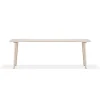 Table à manger Miss Tailor, bouleau laqué mat clair-235x82 cm