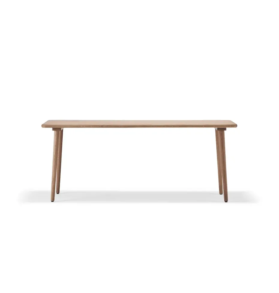 Table à manger Miss Tailor, chêne huilé naturel, 185x82 cm