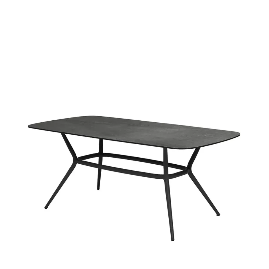 Table à manger ovale Joy, Dark grey-Lava grey
