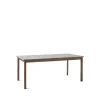 Table à manger Patch HW1, griogo londra, structure en chêne huilé fumé