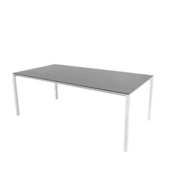 Table à manger Pure, Basalt grey-white 200x100 cm