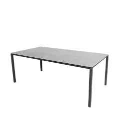 Table à manger Pure, Fossil grey-lava grey 200x100 cm