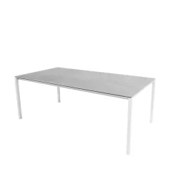 Table à manger Pure, Fossil grey-white 200x100 cm