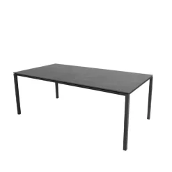 Table à manger Pure, Fossil black-lava grey 200x100 cm