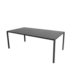 Table à manger Pure, Nero-lava grey 200x100 cm
