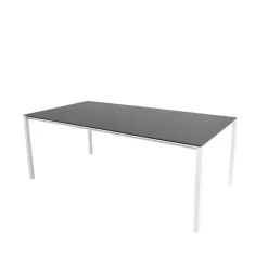 Table à manger Pure, Nero-White 200x100 cm