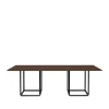 Table à manger rectangulaire Florence, smoked oak, structure noire