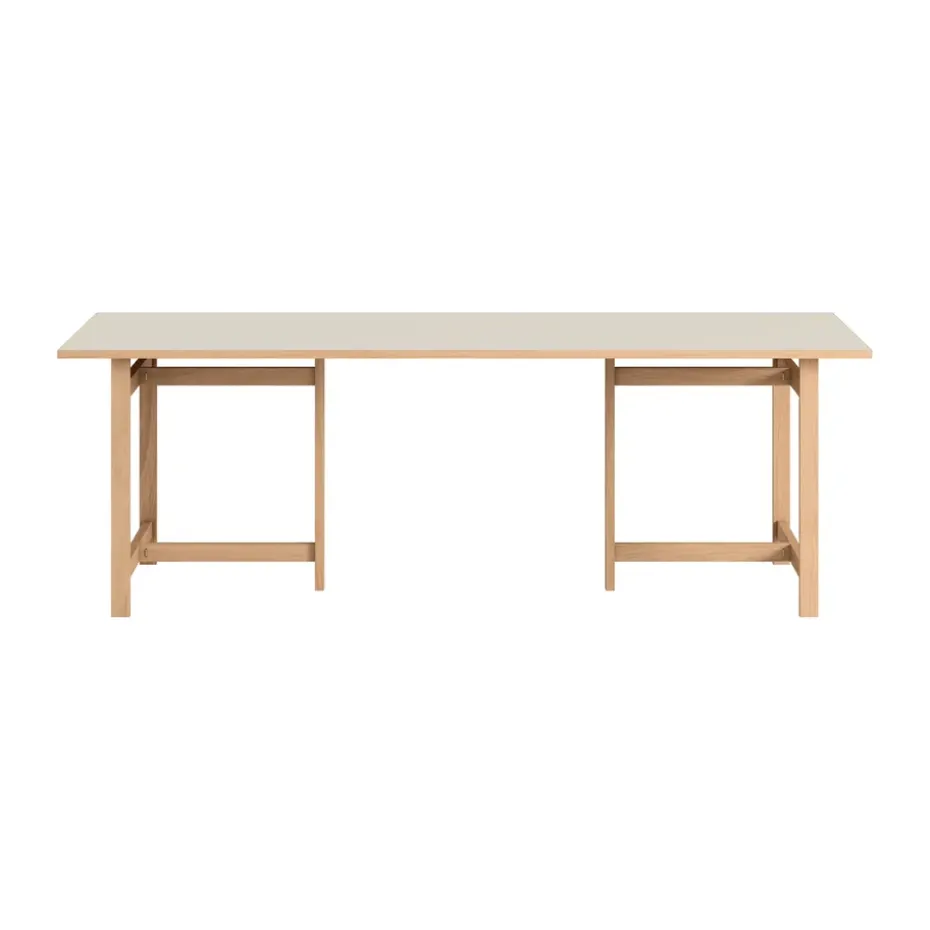 Table à manger rectangulaire Moebe, Light grey, 220x90 cm