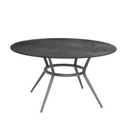 Table à manger ronde Joy, Dark grey-Light grey Ø144 cm