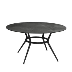 Table à manger ronde Joy, Dark grey-Lava grey Ø144 cm