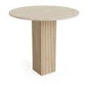 Table à manger Soho, Beige, Ø80 cm