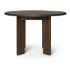 Table à manger Tarn 104,6x113,5 cm, Bois de hêtre foncé teinté