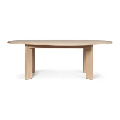 Table à manger Tarn 118,5x220 cm, White Oiled Beech