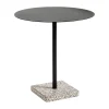 Table à manger Terrazzo Ø70 cm, Grey terrazzo-anthracite
