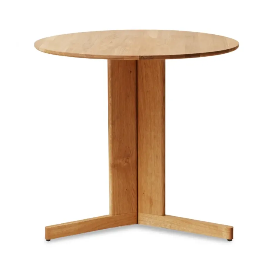 Table à manger Trefoil Ø75 cm, Chêne