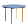 Table à manger Two-Colour Ø120 cm, Ochre-blue