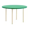 Table à manger Two-Colour Ø120 cm, Ivory-green mint