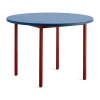 Table à manger Two-Colour Ø105 cm, Maroon red-blue