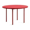 Table à manger Two-Colour Ø120 cm, Maroon red-red