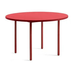 Table à manger Two-Colour Ø120 cm, Maroon red-red