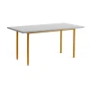 Table à manger Two-Colour 82x160 cm, Ochre-light grey