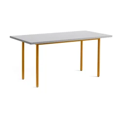 Table à manger Two-Colour 82x160 cm, Ochre-light grey
