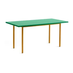 Table à manger Two-Colour 82x160 cm, Ochre-green mint