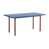 Table à manger Two-Colour 82x160 cm, Maroon red-blue