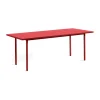 Table à manger Two-Colour 90x200 cm, Maroon red-red