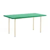 Table à manger Two-Colour 82x160 cm, Ivory-green mint
