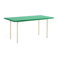 Table à manger Two-Colour 82x160 cm, Ivory-green mint