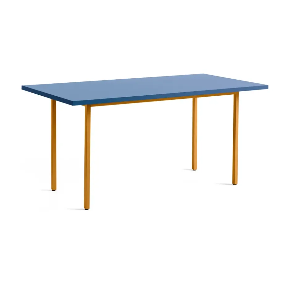 Table à manger Two-Colour 82x160 cm, Ochre-blue