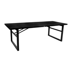 Table à manger Vevi, Noir 230 cm