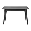 Table à manger VIOR 90x120 cm, Chêne laqué noir