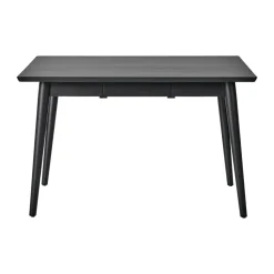 Table à manger VIOR 90x120 cm, Chêne laqué noir