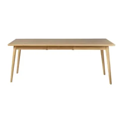 Table à manger VIOR 90x200 cm, Chêne laqué