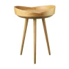 Table à plateau D106 Bakkedal Ø38 cm, Oak nature lacquered