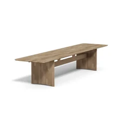 Table Alt 90x385 cm en chêne, Huile naturelle