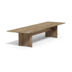 Table Alt 110x385 cm en chêne, Huile naturelle