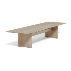 Table Alt 110x385 cm en chêne, Vernis mat clair