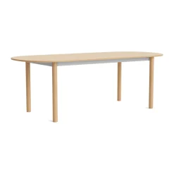 Table Annex Oblong, Aluminium oxydé Laiton laqué, 220x95 cm