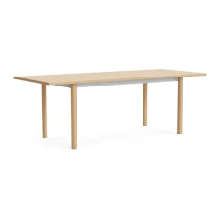 Table Annex Overhang, Aluminium oxydé Laiton laqué, 220x90 cm