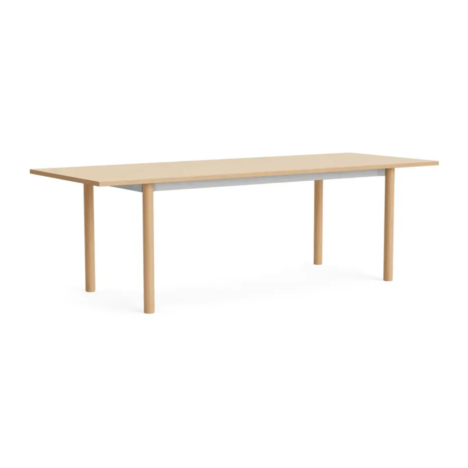 Table Annex Overhang, Aluminium oxydé Laiton laqué, 240x90 cm