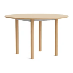 Table Annex Round, Aluminium oxydé Laiton laqué, Ø120 cm