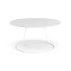 Table avec relief Breeze Ø80 cm, Blanc