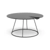 Table avec relief Breeze Ø80 cm, Noir