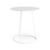 Table avec relief Breeze Ø46 cm, Blanc