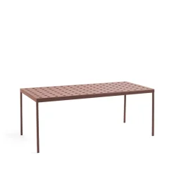 Table Balcony, iron red, 190 cm